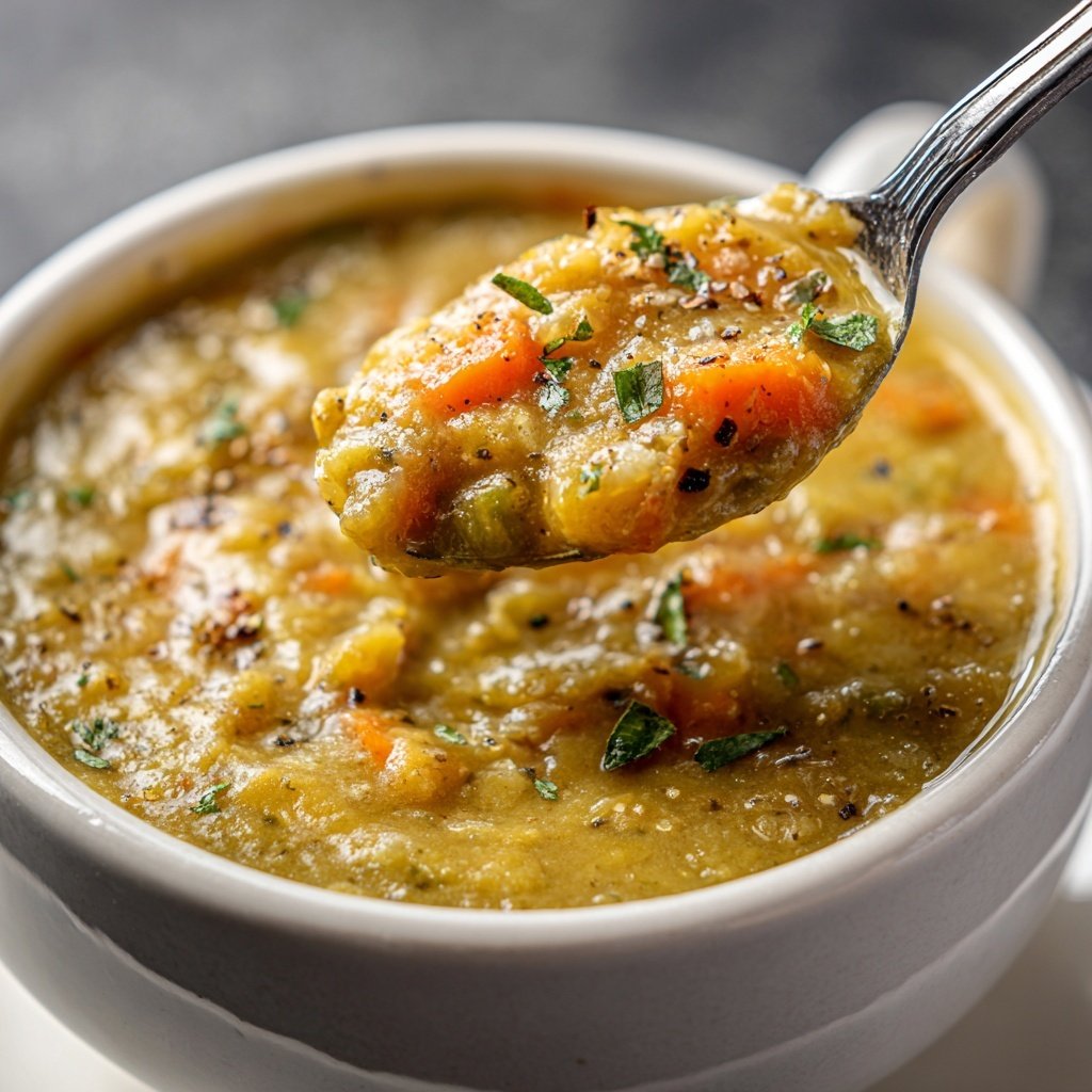 Healthy Crockpot Split Pea Soup