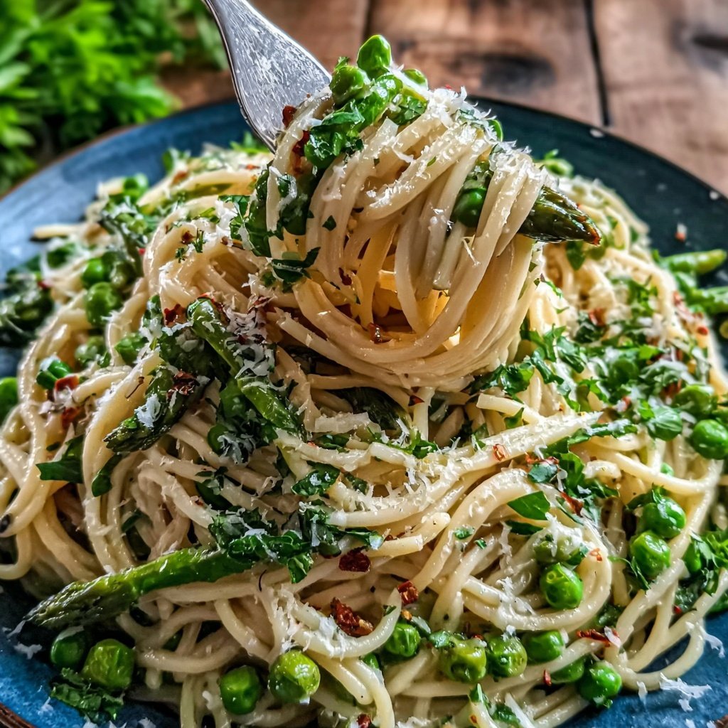 Spring Pasta With Asparagus And Peas