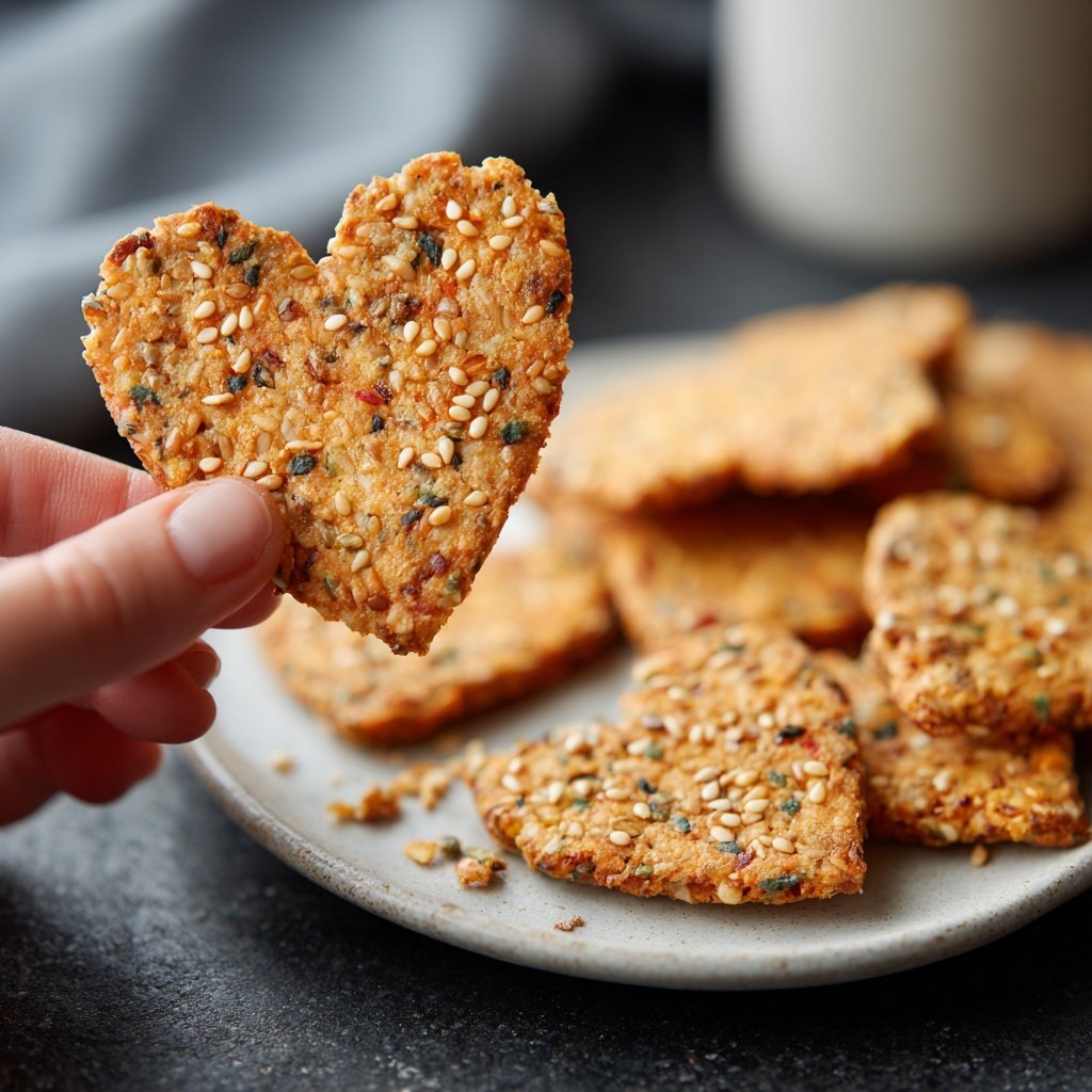 Valentines Snacks Heart Shaped Crackers