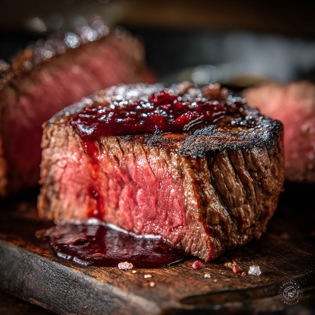 Romantic Filet Mignon with Red Wine Sauce