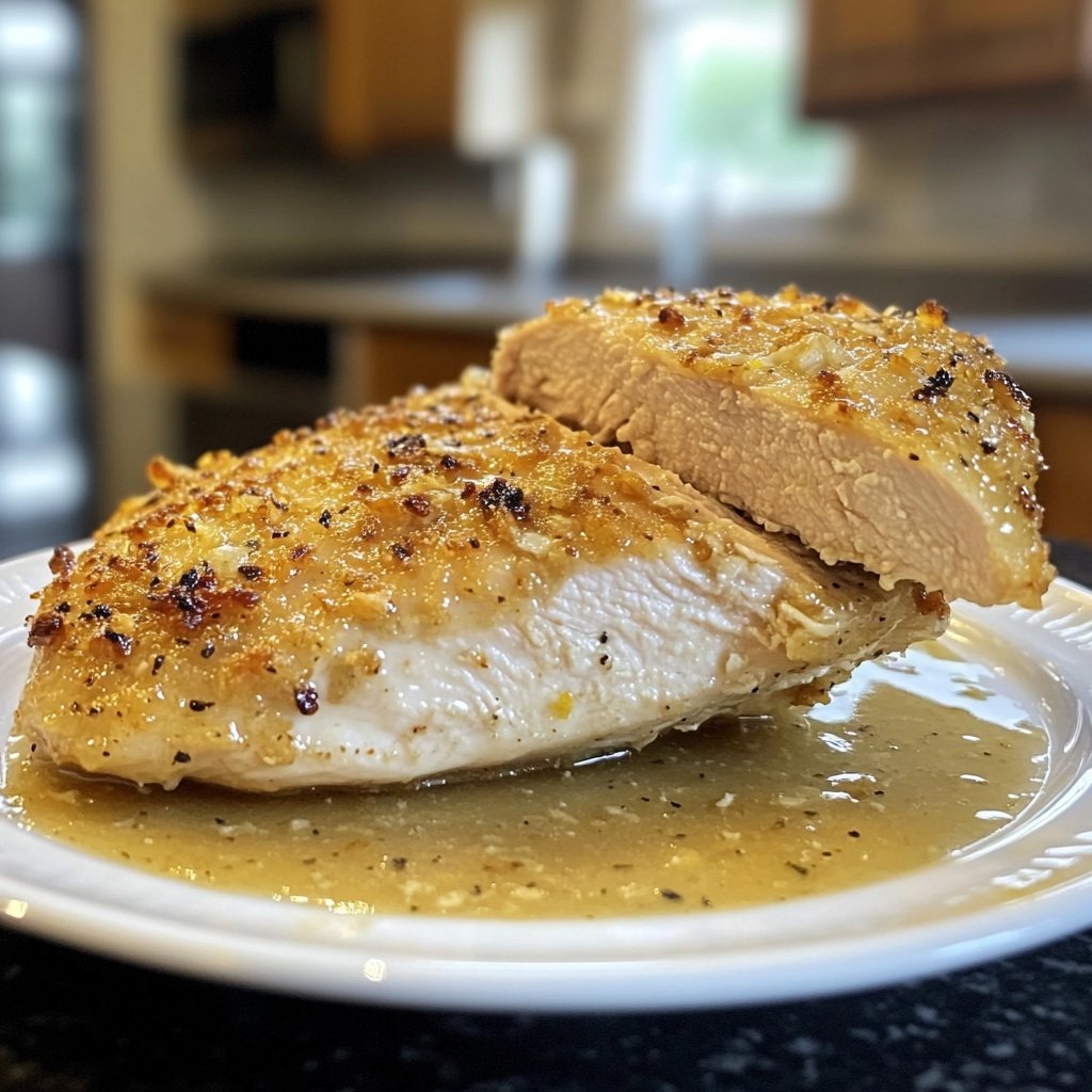 Chicken Breast with Garlic Lemon Sauce