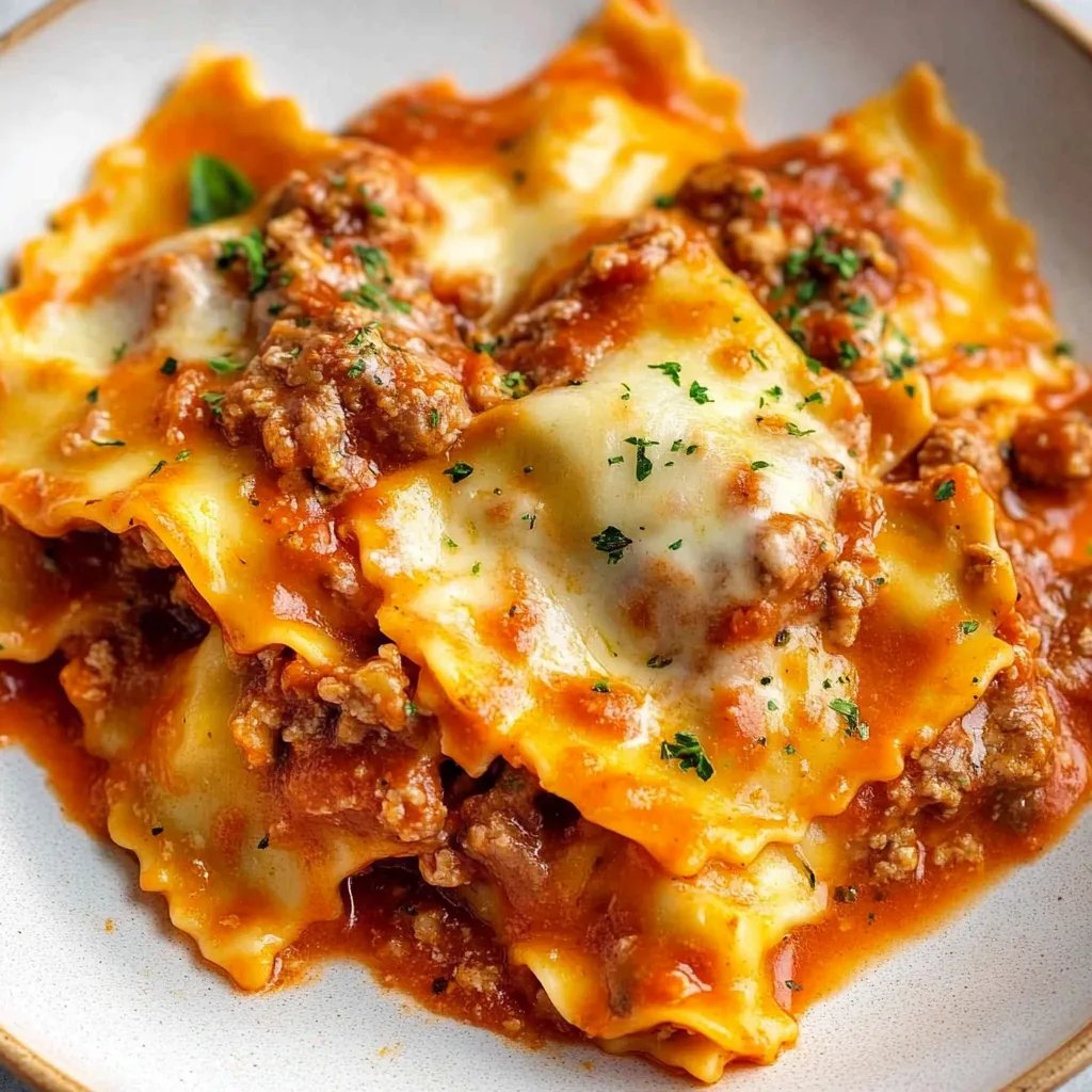 Cheesy Baked Ravioli