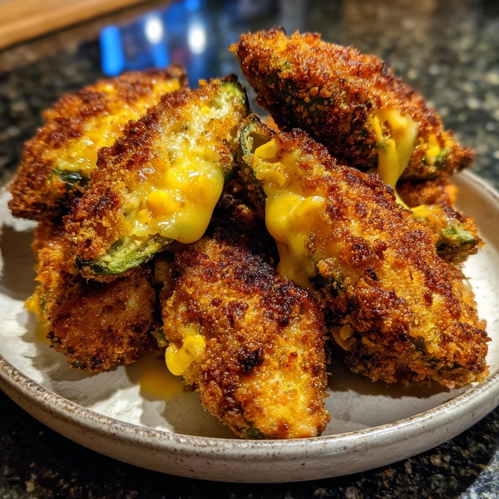 Jalapeno Poppers Stuffed with Corn