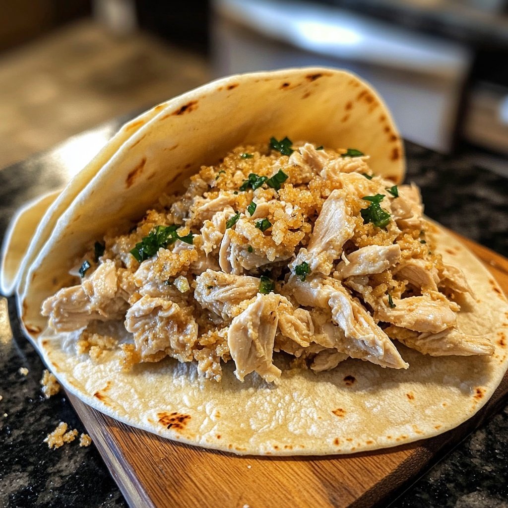 Easy Slow Cooker Chicken Taco Filling