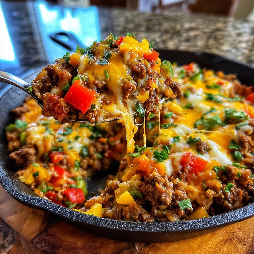 Easy Ground Beef Taco Skillet