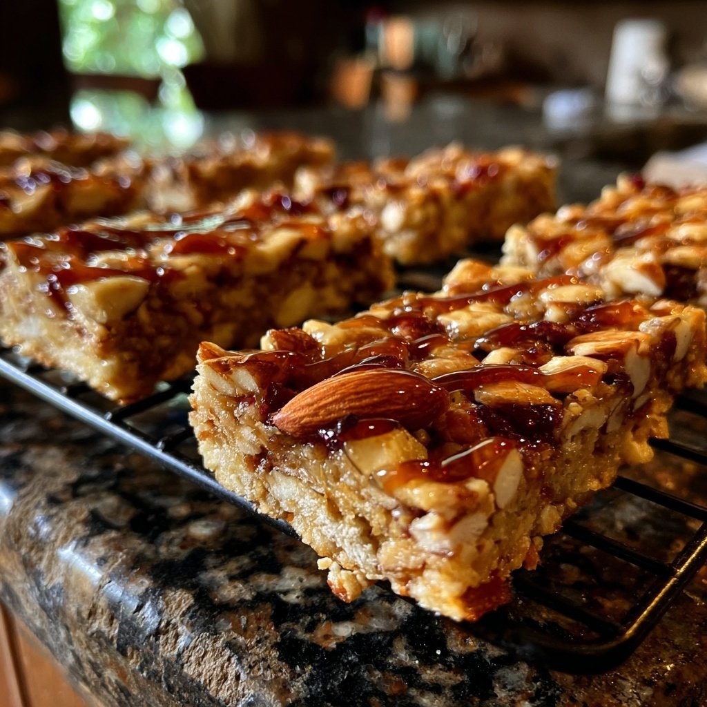 Healthy Honey Almond Snack Bars