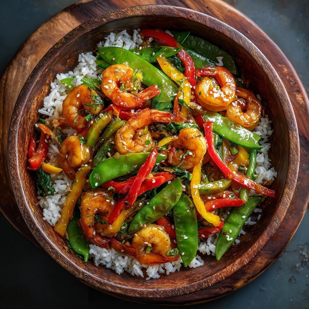 Easy Healthy Shrimp Stir Fry Dinner