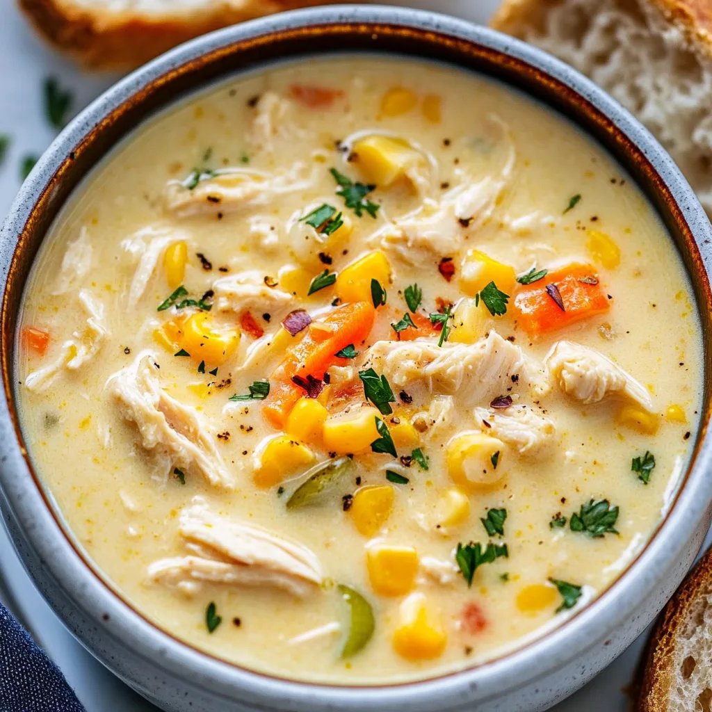Crockpot Chicken Corn Chowder