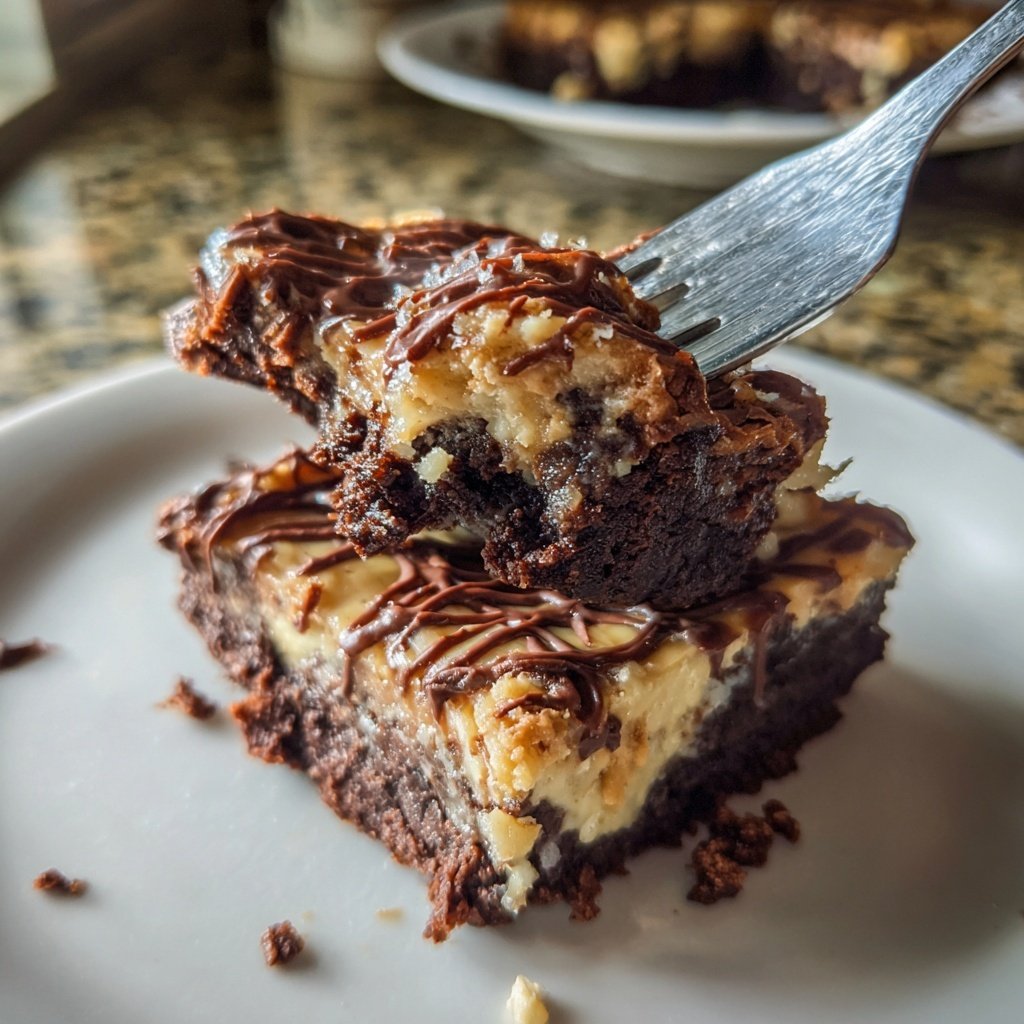 Cottage Cheese Brownies with Cashew Butter