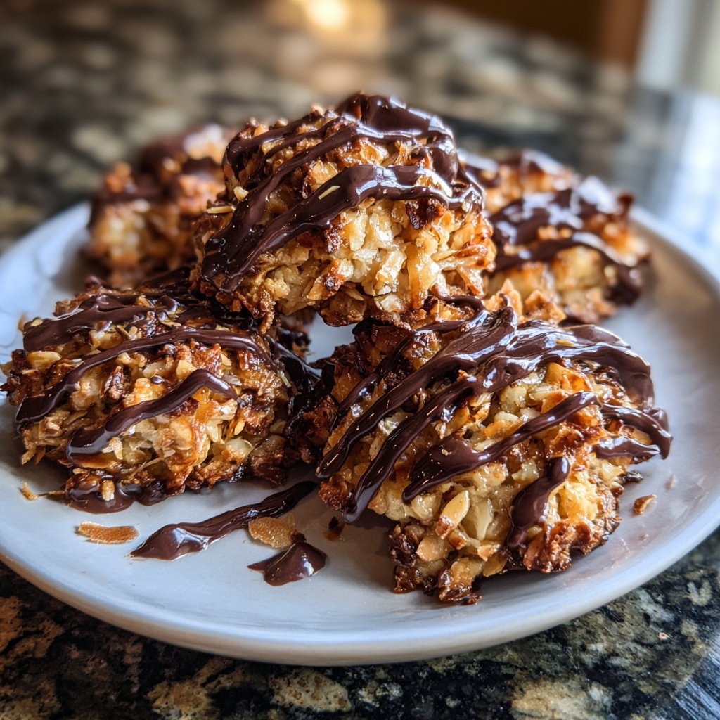 Chocolate Coconut Almond Clusters