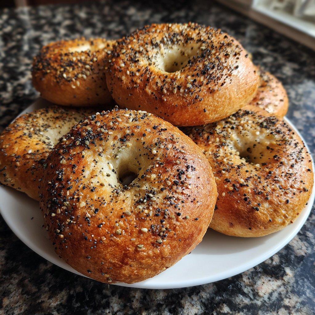 Protein Bagels With Greek Yogurt Dough