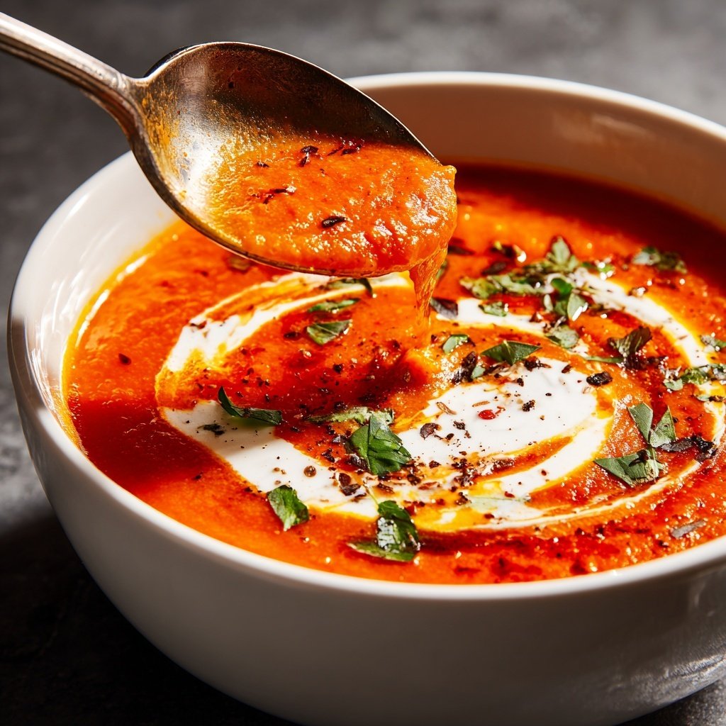 Creamy Tomato Lentil Soup