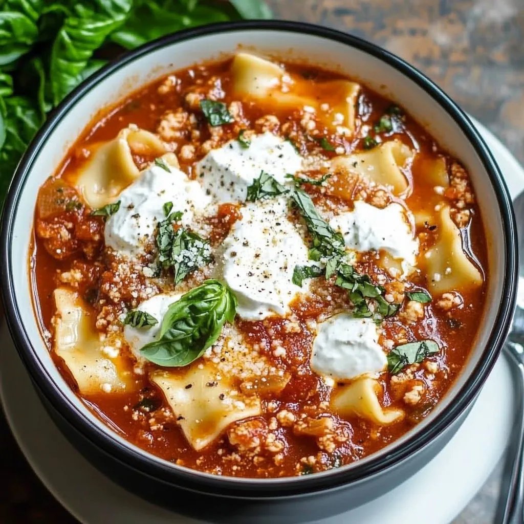 Crockpot Lasagna Soup