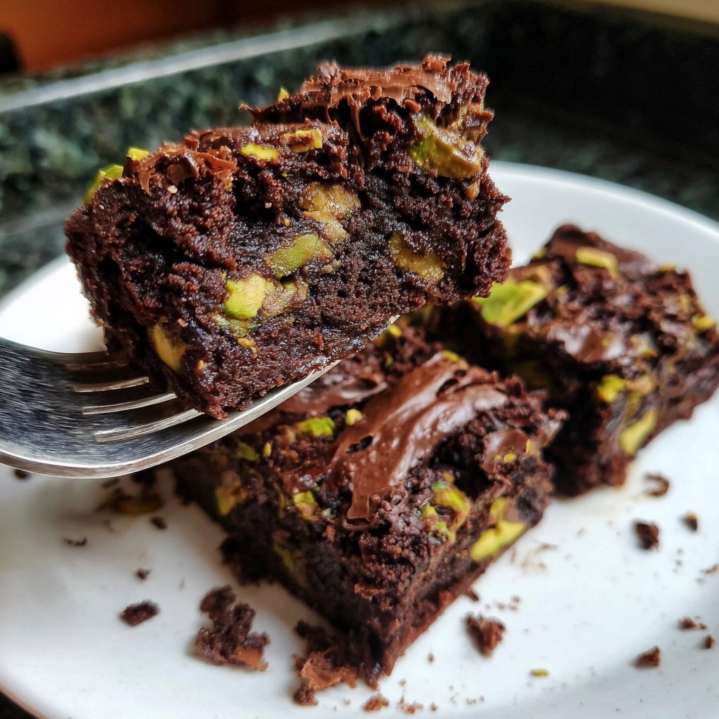 Chocolate Pistachio Brownies