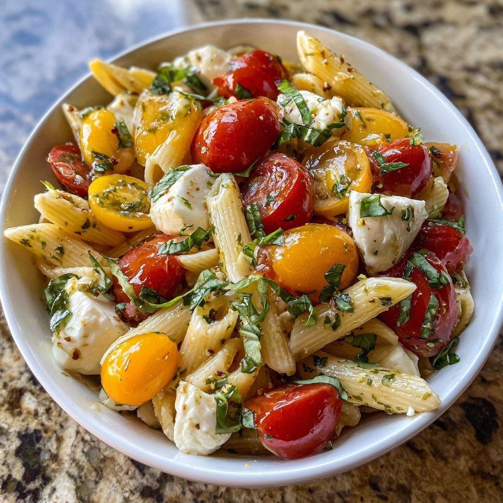 Kid-Friendly Caprese Pasta Salad Lunch