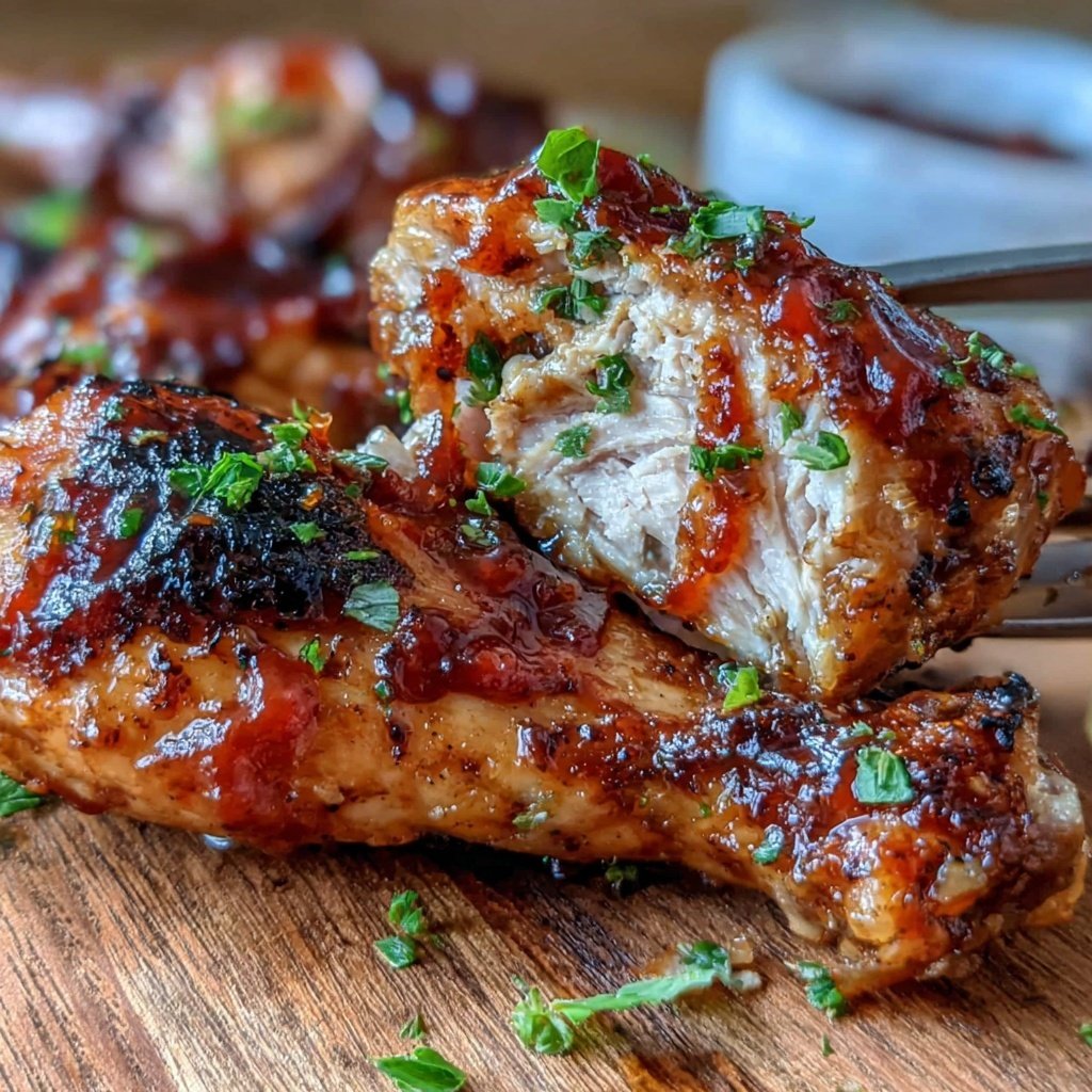 Drumstick Chicken With Spicy BBQ Glaze
