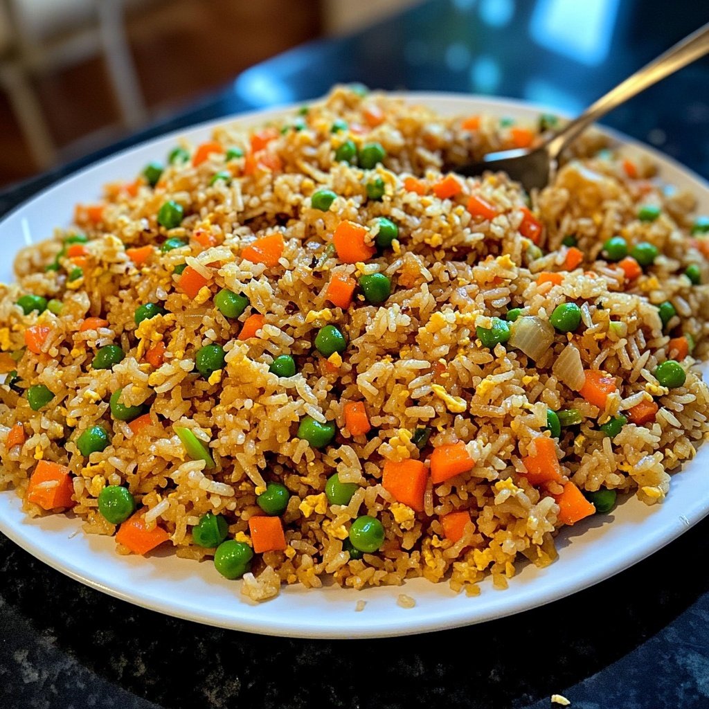Simple Veggie Fried Rice Lunch