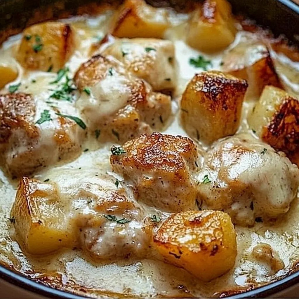 Garlic Parmesan Crockpot Chicken and Potatoes