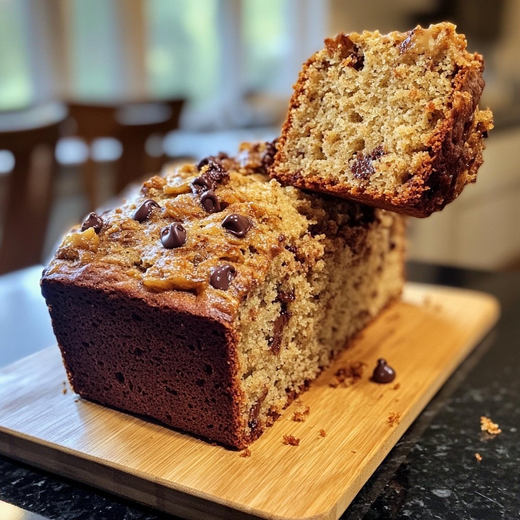 Banana Bread with Chocolate Chips Recipe