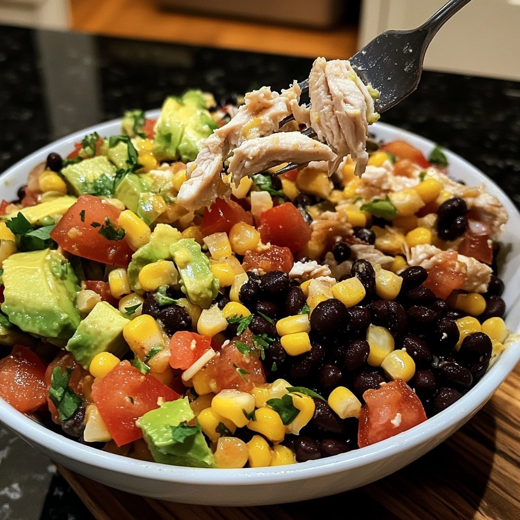 Light Chicken Burrito Bowl Lunch