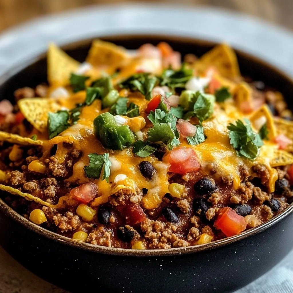 Crockpot Taco Casserole
