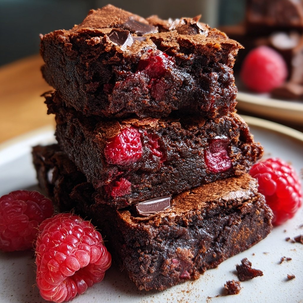 Chocolate Raspberry Brownies