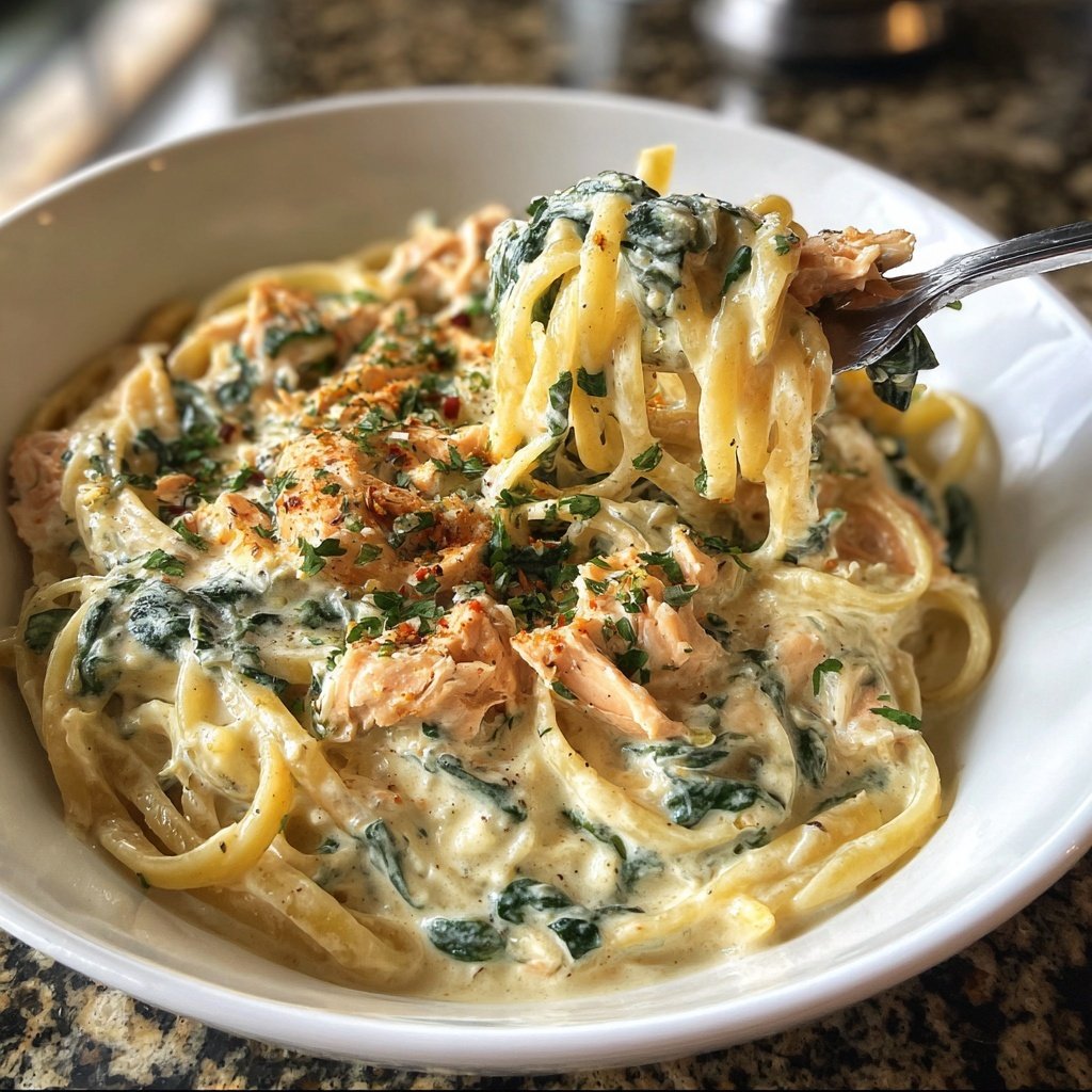 Creamy Salmon Spinach Pasta - Restaurant-Worthy in 25 Minutes!