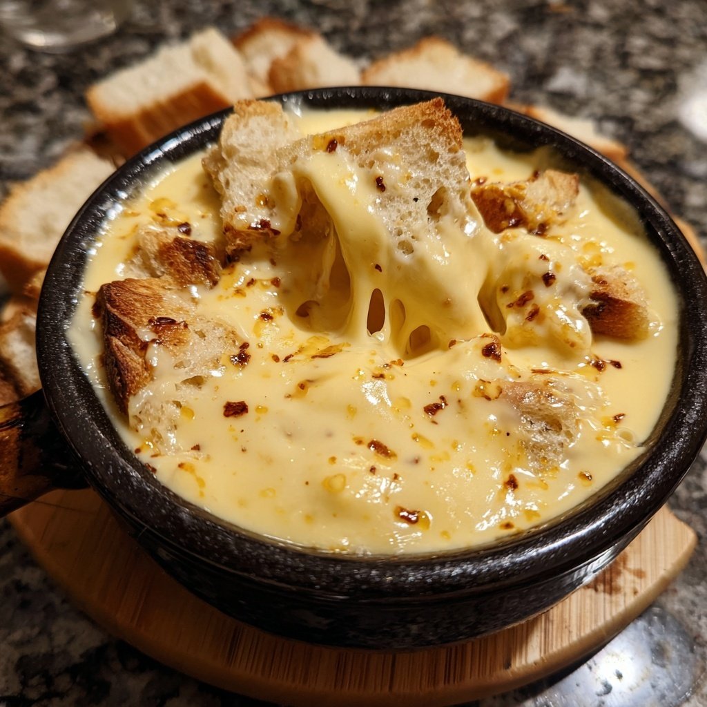 Fondue with Gruyere and Emmental
